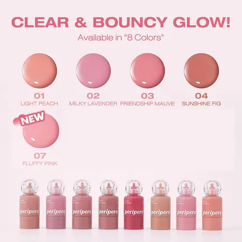 Imagen 2 del producto PERIPERA SYRUPY TOK CHEEK, Textura Líquida Hidratante, Ligera y No Pegajosa, Acabado Natural que se Fusiona con la Piel, K-Beauty, Maquillaje Coreano