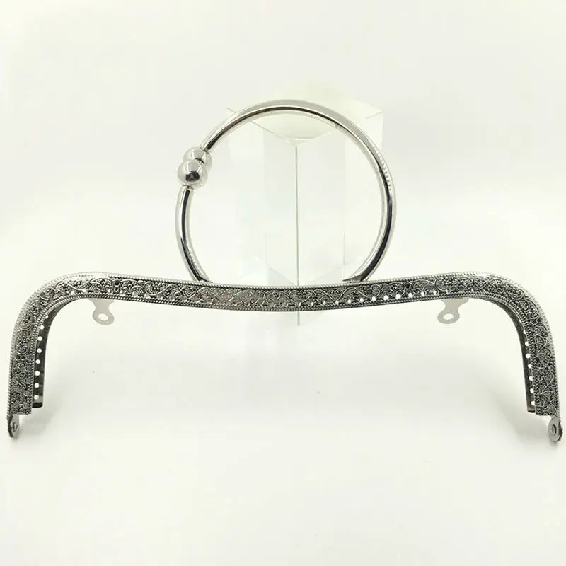 10PCS 22cm Metal Purses Frame Clasps for Handle for Making DIY Clutch Bag Accessories Square Lock Hardware
