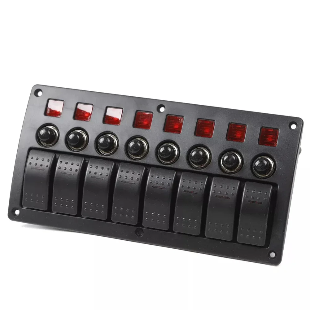 

3in1 Switchboard Fuse Switch Switching Panel 12V/24V DC Red Light Switchboard Fuse Switch Panel Car Accessories