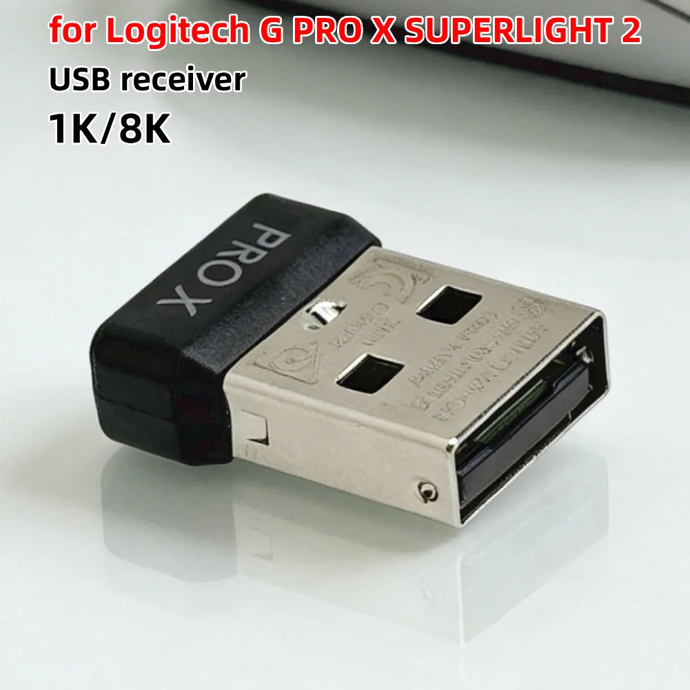 

Сменный USB-приемник для мыши Logitech G PRO X SUPERLIGHT 2, беспроводной адаптер с частотой опроса 1K/8K для игр и офиса