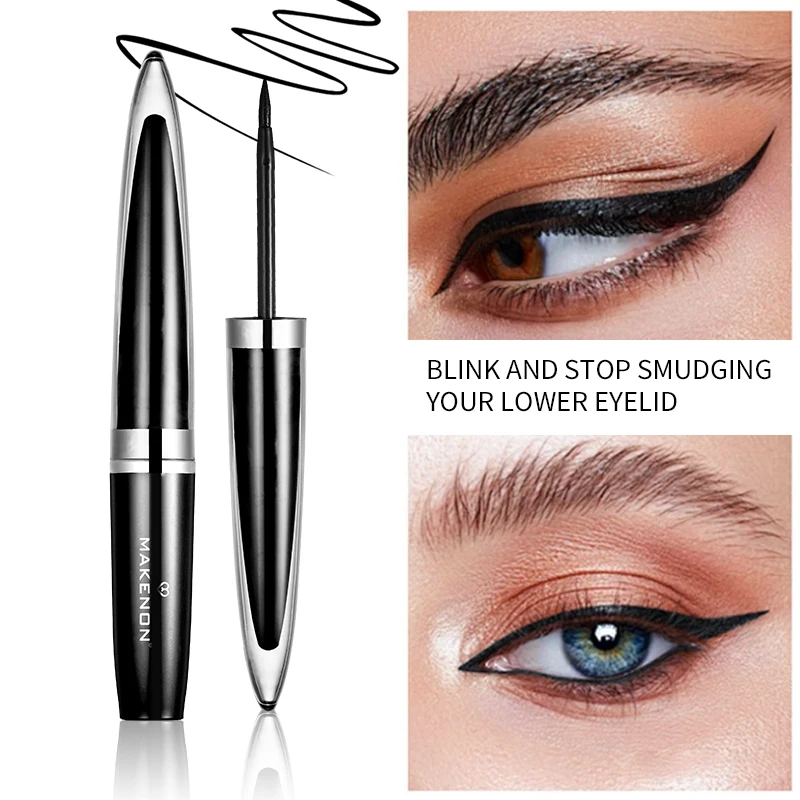 1pcs Long-lasting hard-tipped gel eye ultra- fine waterproof black liquid eyeliner