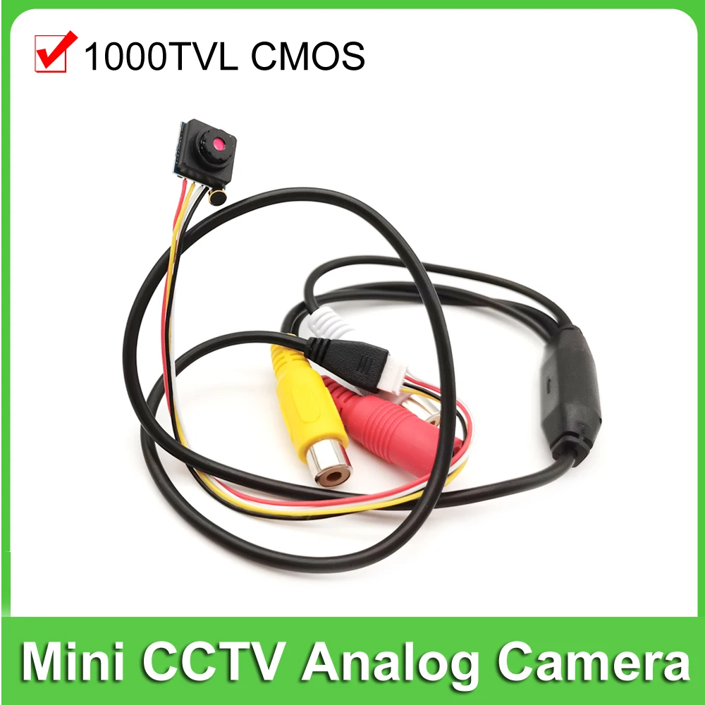 Mini Analog Camera 1000TVL CMOS Small 12*12mm Super Small Security CVBS Camera For Home Security Surveillance Video Camera