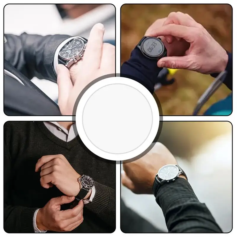 Round Wrist Clock Screen Protector Round Wrist Clock Screen Film In Tempered Glass High Definition Film To Extend Wrist Clock