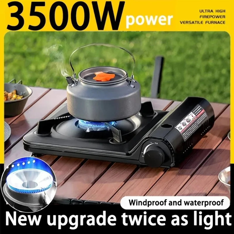 2025Portable Single Burner Camping Gas Stove  Automatic Ignition Cassette Stove for Indoor Outdoor Cooking Hiking Picnic