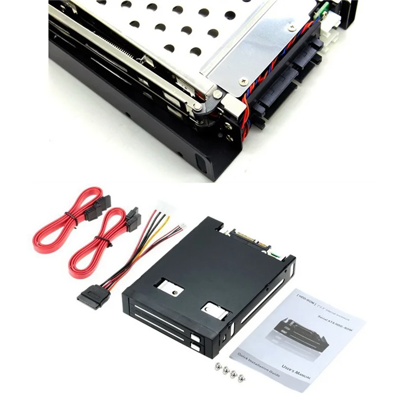 

2.5 Inch SSD HDD Enclosure Tray 2-Bay Disk Drive SATA Floppy Drive Enclosure Hard Disk Enclosure Extraction Box