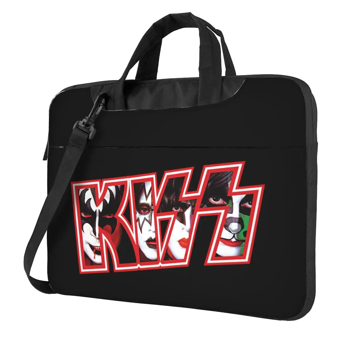 Kiss Band Laptop Bag Case Protective Vintage Computer Bag Bicycle Crossbody Laptop Pouch