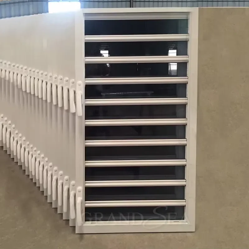 Aluminium Profile Manufactures Making Blind Aluminum Louver Window Sliding Modern Design Residential & Hotel Use Soundproof