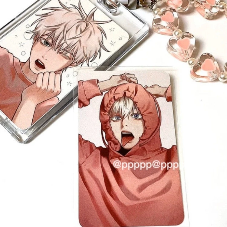 Anime Jujutsu Kaisen Satoru Gojo Fushiguro Megumi Cosplay Cartoon Little Card Xmas Graduation Birthday Gift Ornament Photo Props