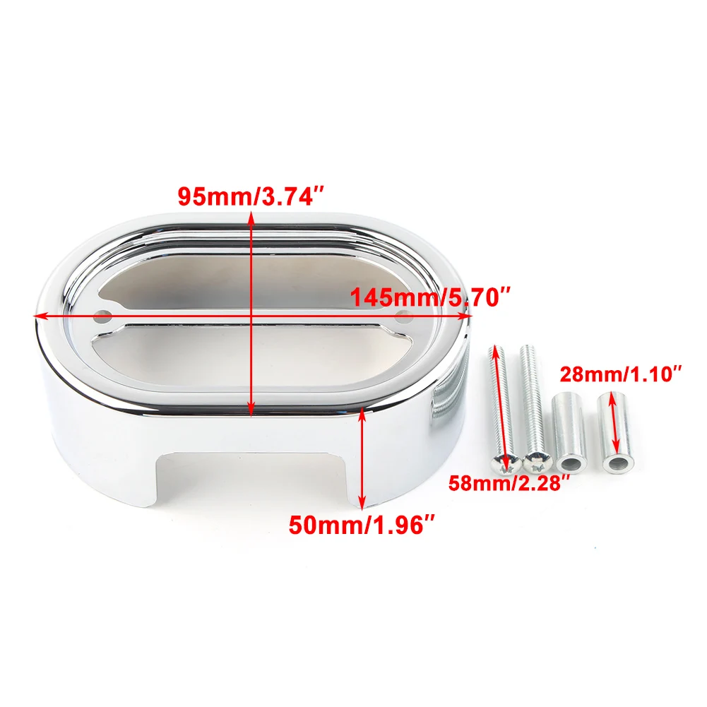 1PC Chrome Motorcycle Drag Regulator Cover For Harley 2001-2006 Softail Springer FXST FLST FXSTD Heritage Classic