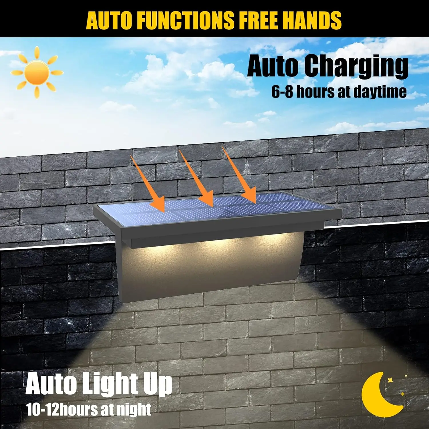 2/4PCS RGB Solar Step Light for Outdoor Fence Color Changing Stair Lamp IP65 Waterproof Garden Deck Pathway Solar LED Wall Lamp