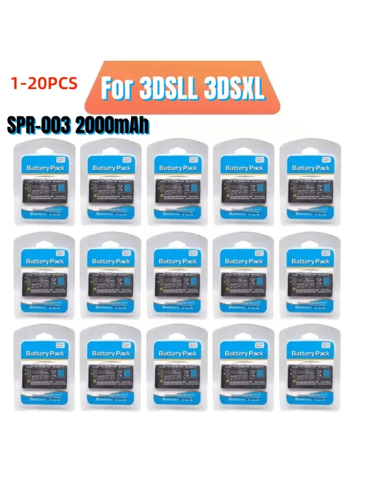 NOWA BATERIA ZAMIENNA SPR-003 2000mAh o Wysokiej Pojemności do 3DS XL/3DS LL Li-ion z Zestawem Śrubokrętów do Baterii 3DSLL 3DSXL — zdjęcie produktu 7