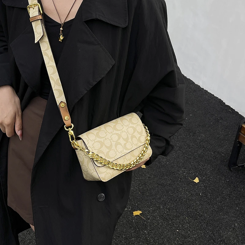 Damen-Umhängetasche im Luxus-Stil, beliebtes Design, Damen-Umhängetasche mit Kette, klassischer Modetrend, Damentasche