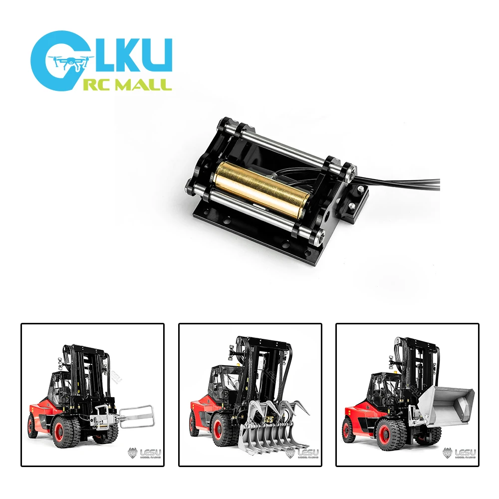 LESU 1/14 RC Hydraulic Model Toy Full Metal New Forklift Attachment Quick Release Device