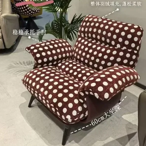 TTComfortable single chair, simple seat chair, armrest living room leisure chair