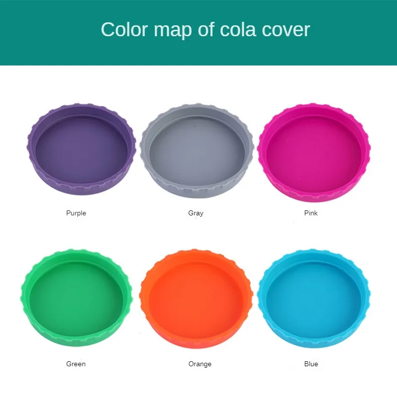 8-1Pcs Soda Lid Covers Multi-color Beverage Can Protector Silicone Can Covers Beer Bottle Cap Tin Can Cup Soda Leak-Proof Caps