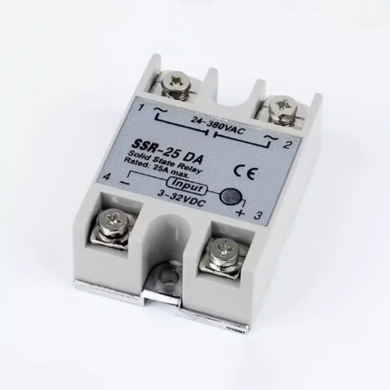 SSR-10DA SSR-25DA SSR-40DA 10A 25A 40A Solid State Relay Module 3-32V Input DC 24-380V AC Output High Quality