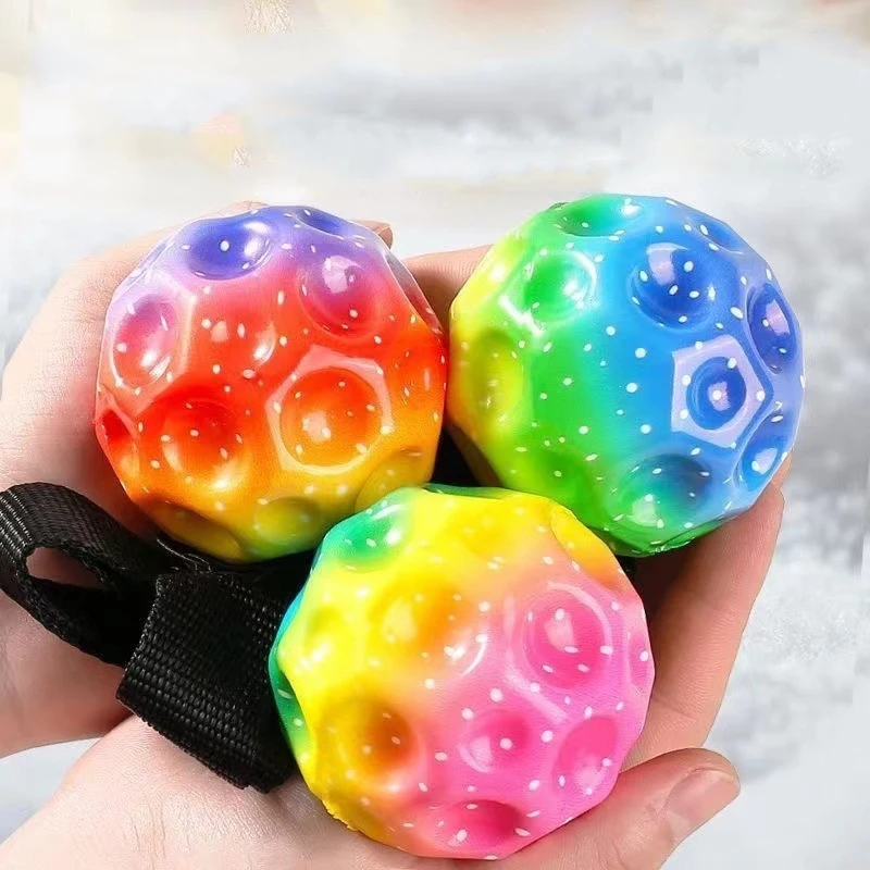 PU Wrist Moon Stone Elastic Ball Creative Outdoor Portable EDC Toy Tool