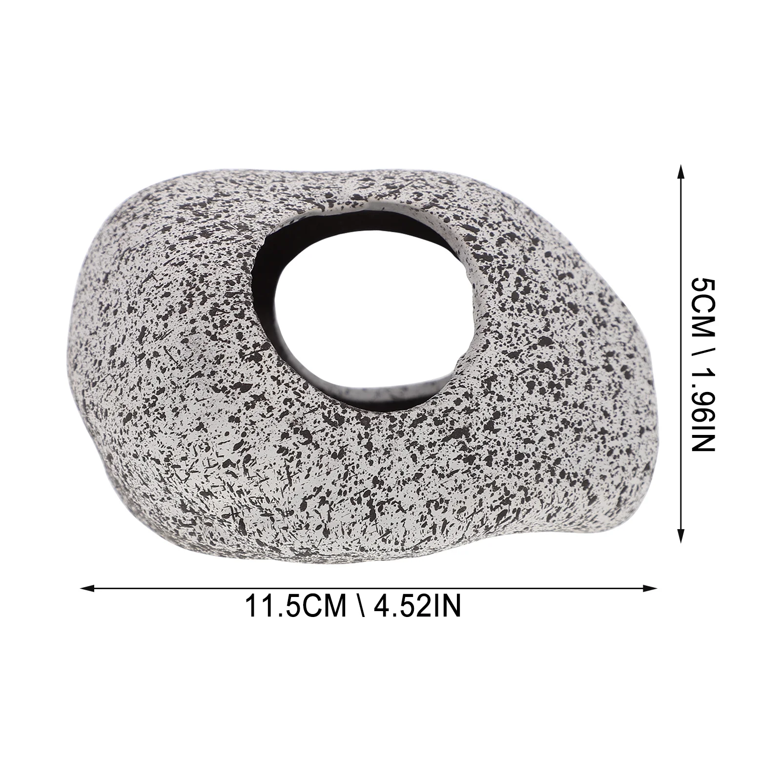 

Fish Tank Ceramic Rest Stone Durable Aquarium Hideaway Shelter Lightweight Fish Spawning Hole Ornament Ceramic Stone Ornament