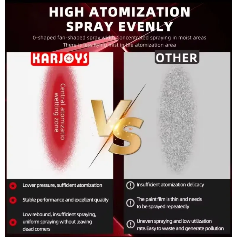 Pulverizador pneumático de ar automático para pintura de carro, pistola de pulverização elétrica fabricada em chinês para acabamento de automóveis