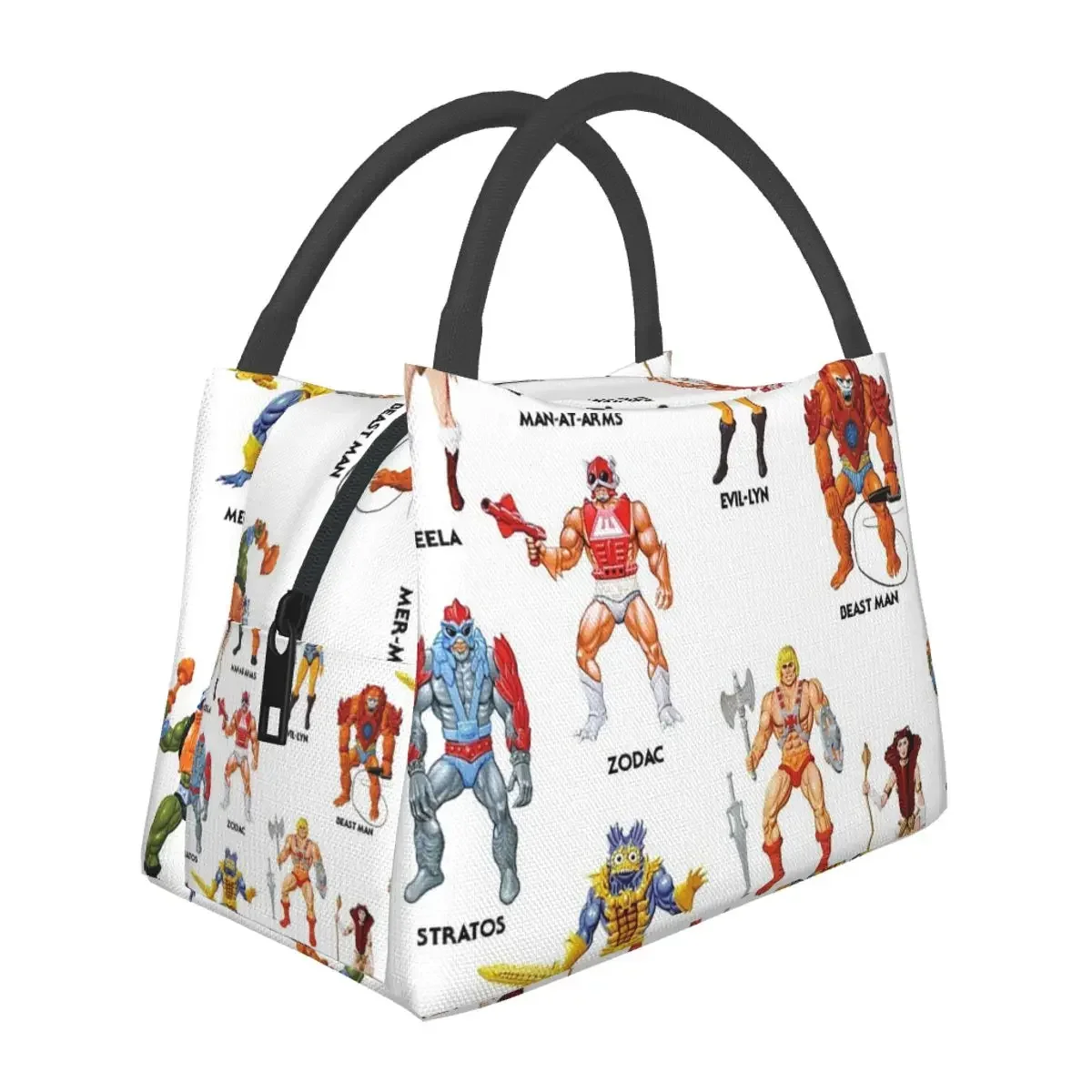 Vintage Masters Of The Universe Heroes & Villains! Vintage Card Art Lunch Bags Insulated Bento Box Lunch Tote Picnic Bags