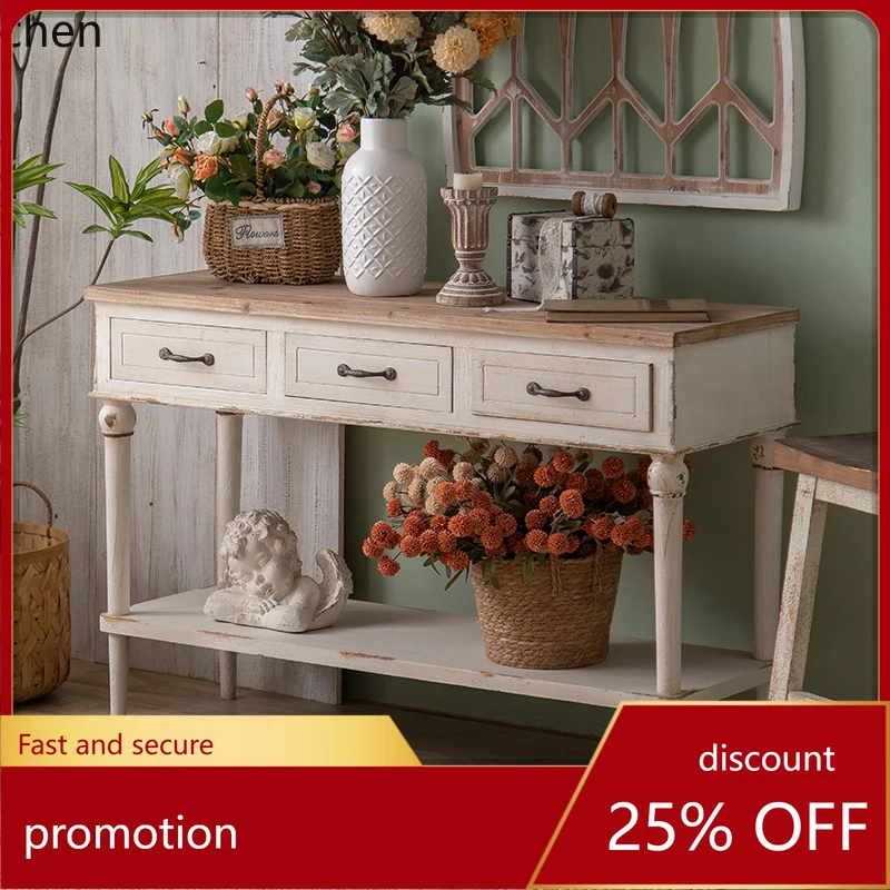

HT Entrance Locker Homestay Simple Corridor End Entrance Table Living Room Decorative Cabinet Furniture