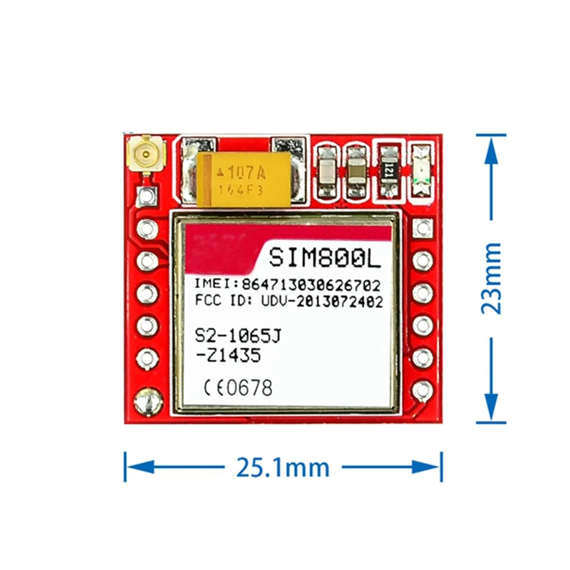 SIM800L GPRS GSM Module Micro SIM Card Core Quad-band TTL Serial Port Antenna PCB Wireless WIFI Board for Arduino Smart Phone