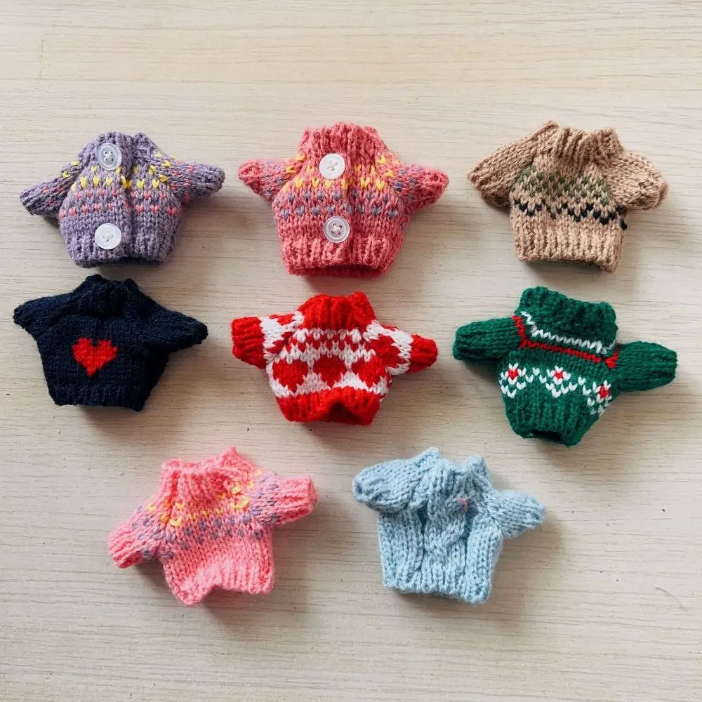 Muñecas de estilo navideño, ropa de muñeca de perro, suéter, ropa de ídolo de muñeca, muñeca Linda BJD, 10cm, Mini para muñeca Bjd de 16cm/17cm