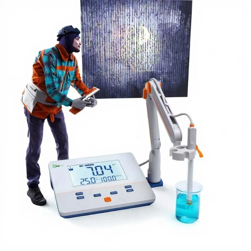 Eco-Basic PH100BD Benchtop PH Meter Auto-Power off & Reset Function Plastic Material OEM ODM Supported for Environmental Testing