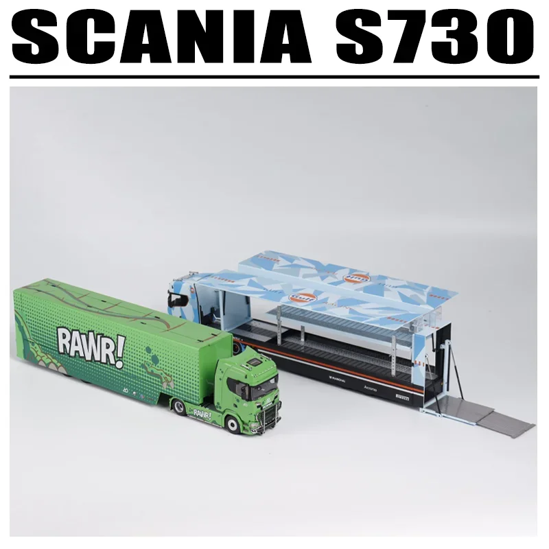 Maxwell 1/64 SCANIA S730 ล้อแม็กของเล่นมอเตอร์ยานพาหนะDiecastโลหะรุ่นของขวัญ