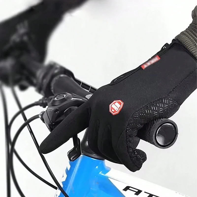 Luvas quentes de inverno para homens, tela sensível ao toque, antiderrapantes, impermeáveis e à prova de vento, luvas esportivas de ciclismo para mulheres, hobbies ao ar livre