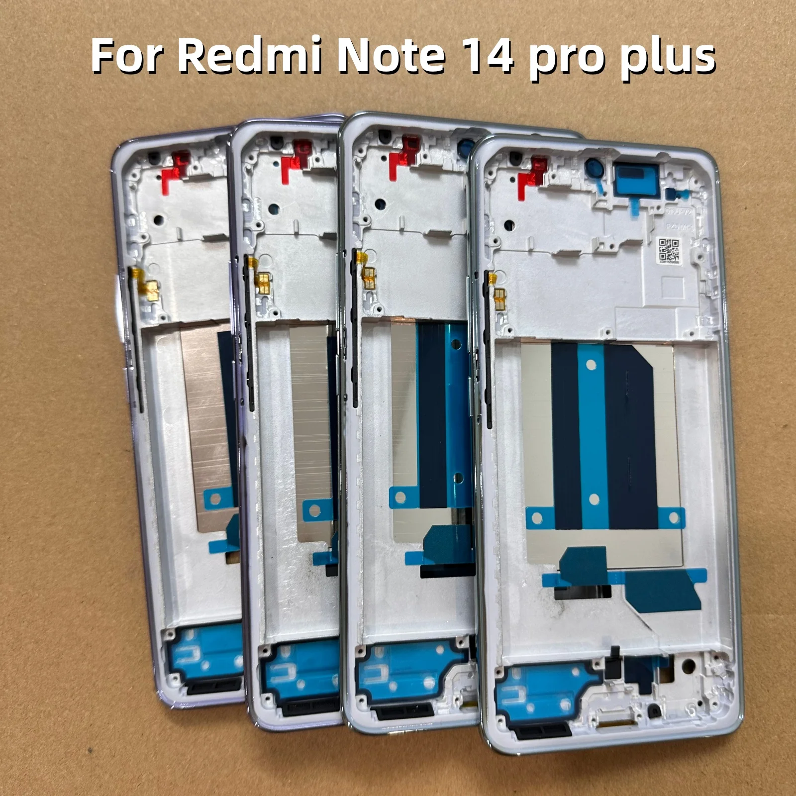 Middle Frame For Xiaomi Redmi Note 14 pro Plus 5G LCD Front Frame With Side Button Replacement