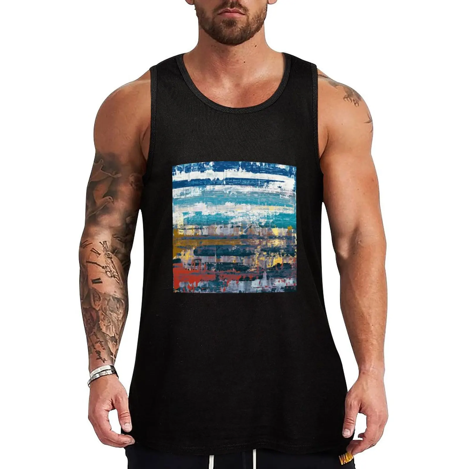 

Hold Of Time Tank Top sleeveless t-shirts for men gym clothes man fitness anime gym