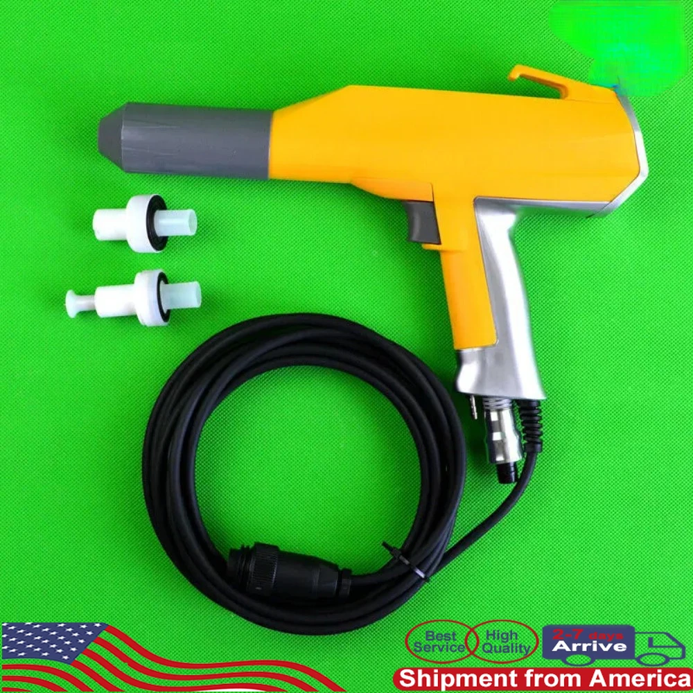 Tpaitlss Gema 02 Optiflex F Electrostatic Spraying Gun and 2 Pcs Nozzle Electrostatic Powder Spray Gun