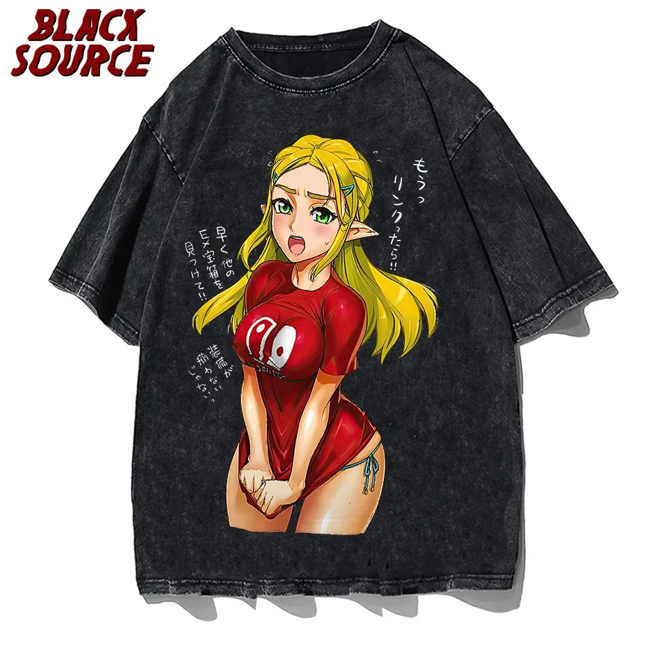 New Aheago Printed T-Shirt Hip Hop Harajuku 3d Print T Shirt Women Men Tees Tops Oversized