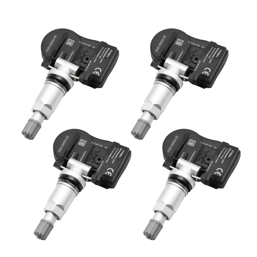 4PCS TPMS Tire Pressure Sensor For BMW F20 F22 F30 F34 F32 I3 X1 X2 X5 Mini F56 F54 36106881890 6881890 433MHZ