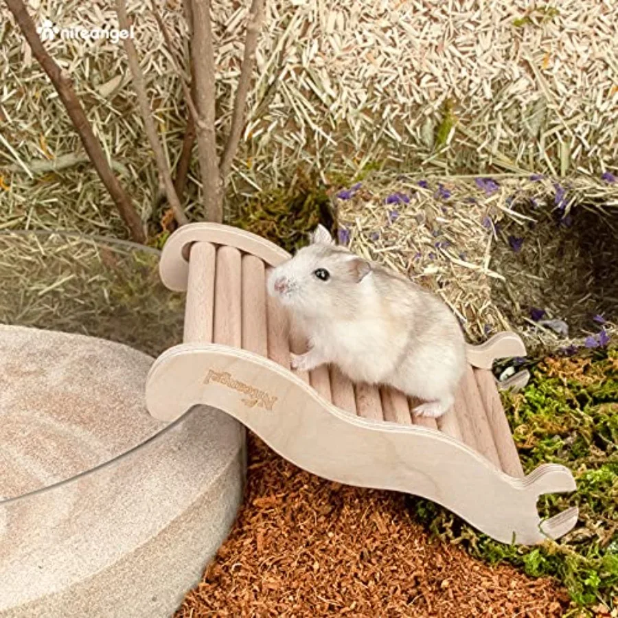 Hamster Climbing Ladder Bridge: 6.3 x 3.7 x 1.1 inch Can Expand Habitat Span and Explore Unlimited New Fun - Multi Use Habitat