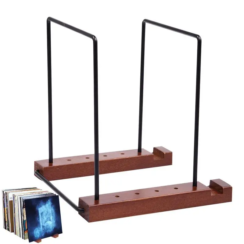 

Record Holder Stand Tabletop Wooden Record Stand Vinyl Record Holder Vinyl Storage Album Storage Rack for Vinyl