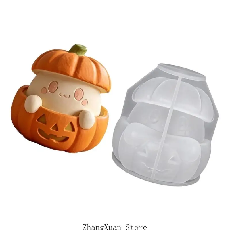 Heim-Bastelform für die Präsentation von Halloween-Charakteren und Kerzenseife, weiche Silikonform für die Geschenkherstellung – Detail 10