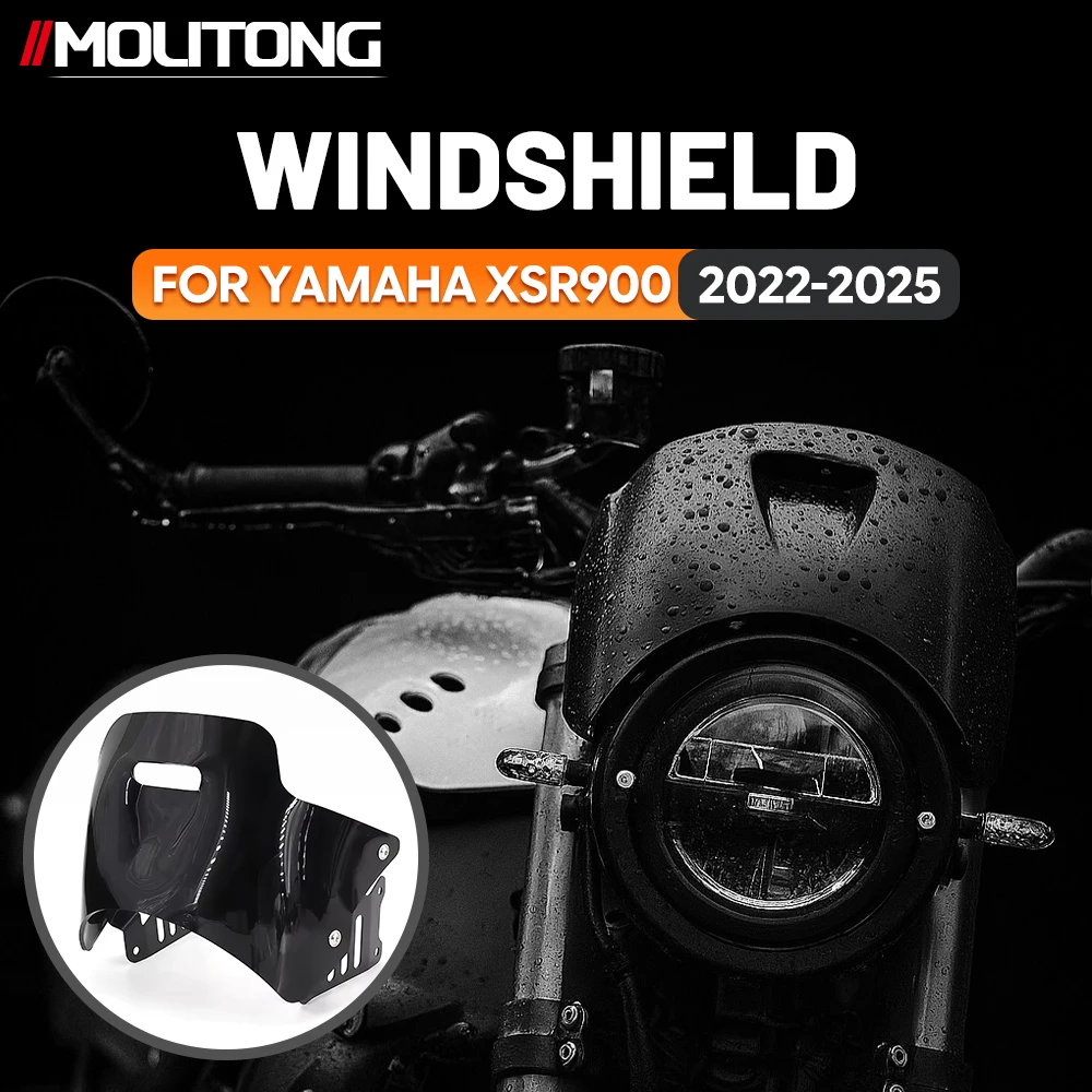 New For YAMAHA XSR900 2022 2023 2024 2025 Motorcycle Cockpit Visor Headlight Cowl Windscreen Windshield Shield Accessories