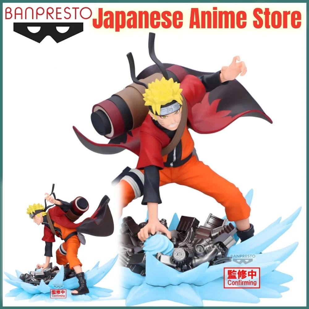 Banpresto NARUTO SHIPPUDEN อะนิเมะ Uzumaki Naruto Saga Original Action Figures อะนิเมะรุ่น Figurine Collection ตกแต่ง