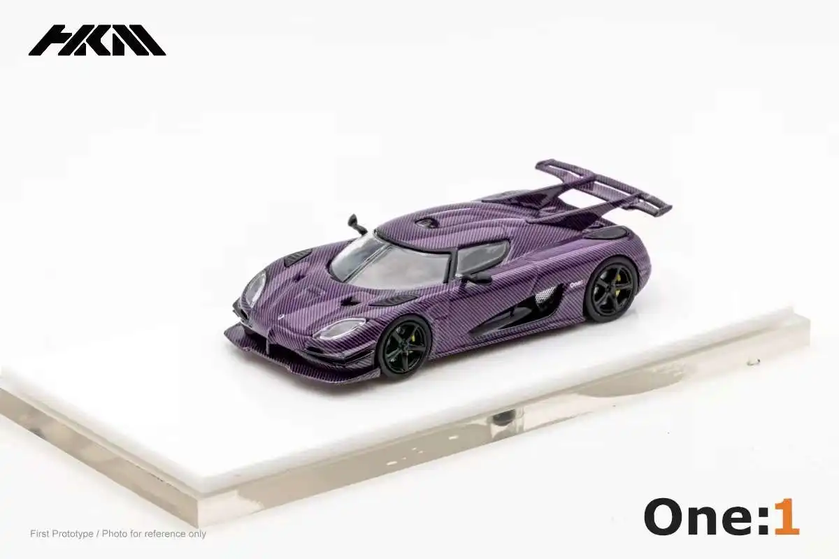 HKM 1:64 Agera One:1 Full Carbon Blue /Purple limited 699 Model Car