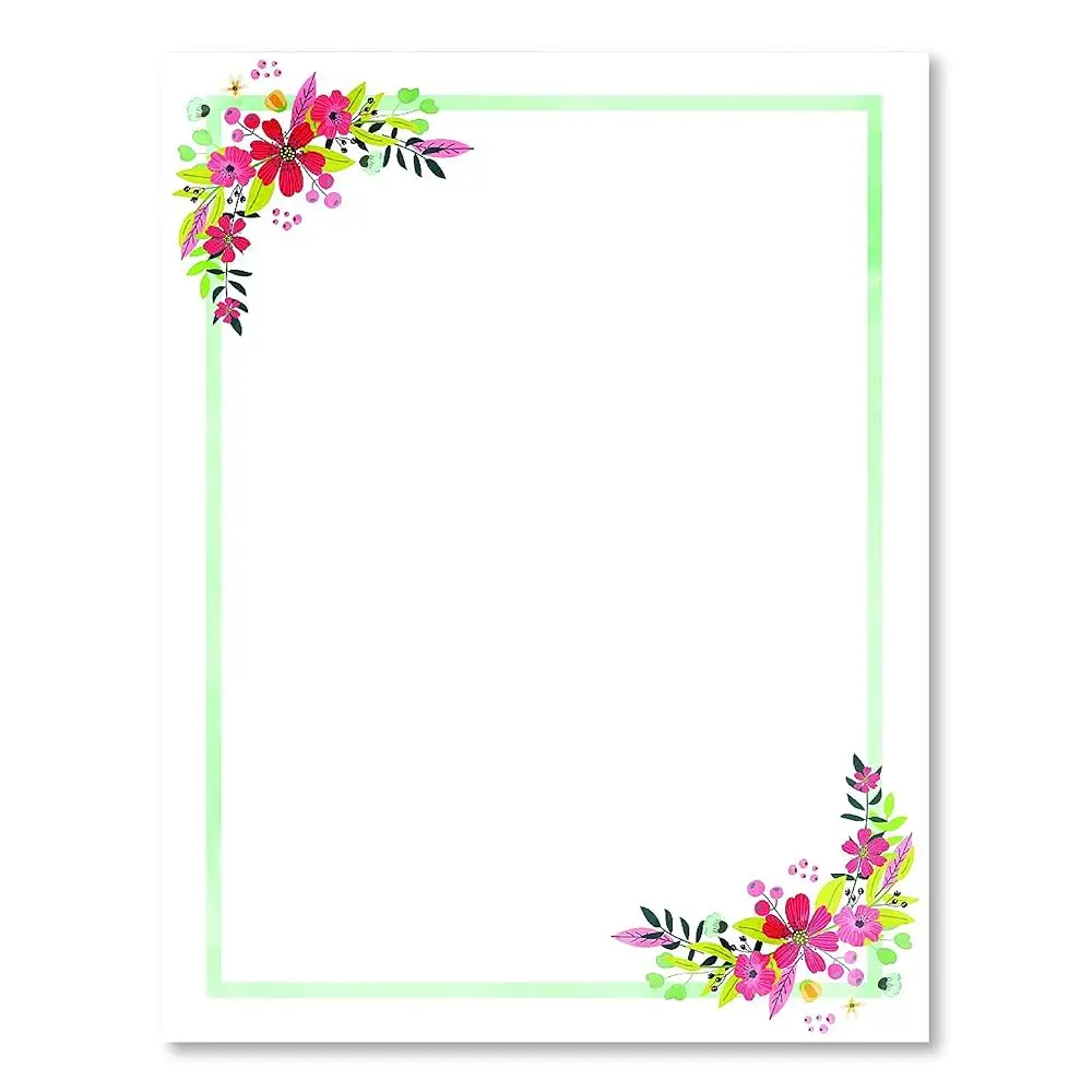 

Stationery Paper - Perfect for Notes, Letter Writing and Invitations for Bridal Shower, Birthday, Wedding, Engagement Party,