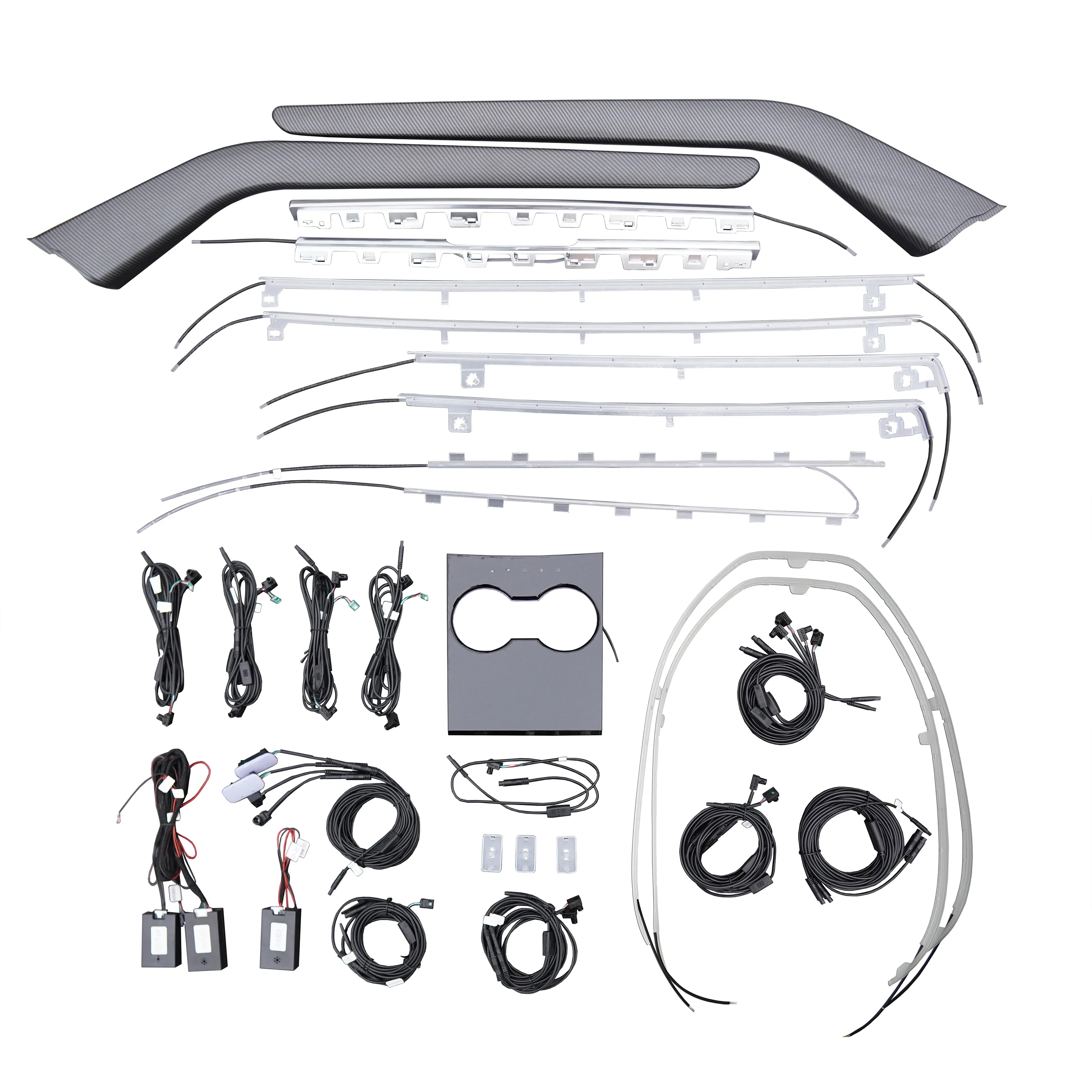 HYD 10 ألوان الضوء المحيط للسيارة الداخلية لطراز تسلا 3 2020 #1