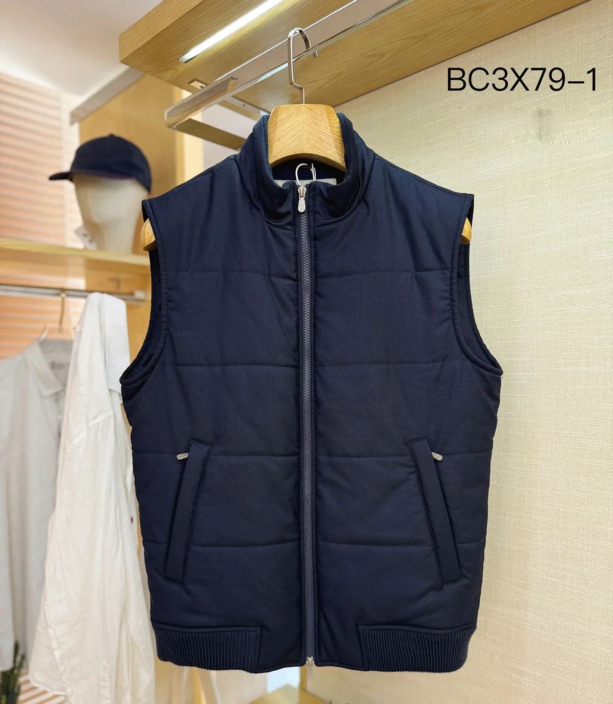 BILLIONAIRE OECHSLI Vest Cotton men 2025 Autumn Winter Thick New keep warm light zipper big size M-4XL high quality Coat