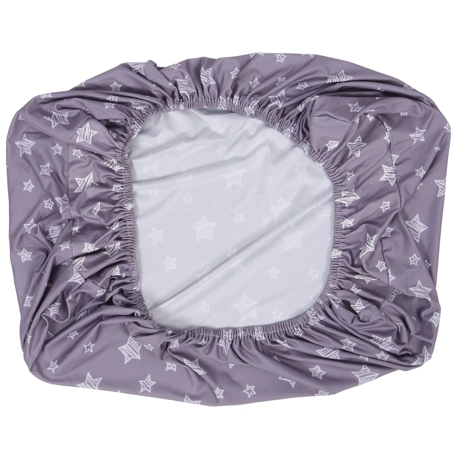 

Baby Changing Table Cover Gray Stars Reusable Washable Stretchy Fit Elastic Design Infant Pad Cradle Sheet Toddler