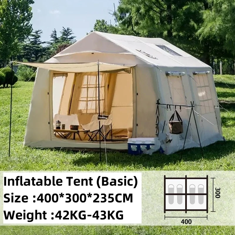 Foerstine Automatic Inflatable Tent Multi-person Camping air Conditioning Mouth with Canopy Tent Oxford air Tent