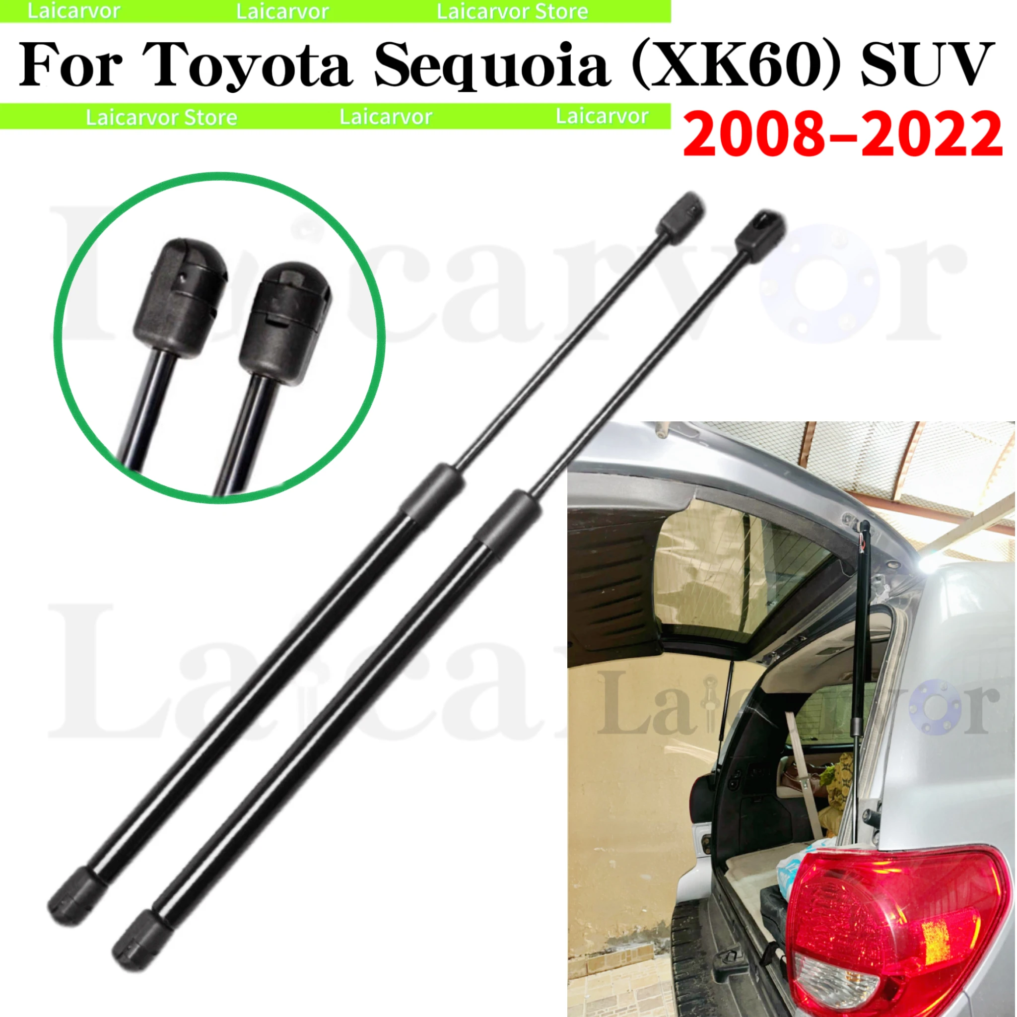 

2PCS Trunk Struts For Toyota Sequoia SUV 2008-2016 With Power Liftgate 682mm Rear Tailgate Boot Lift Support Gas Springs Shocks