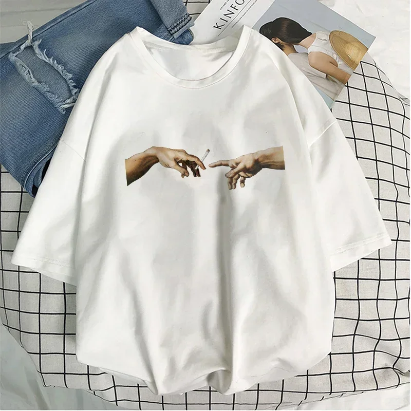 LA1112 t-shirt stampata t-shirt estiva da donna t-shirt casual allentata oversize Street wear top t-shirt da donna