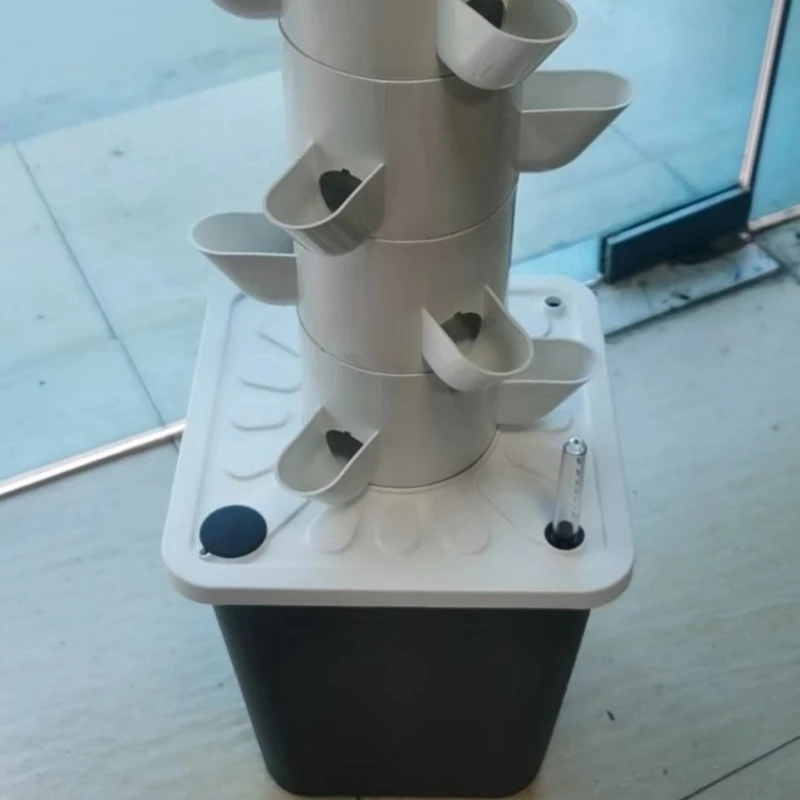Hydroponic Growing Tower 6 Layer 18 30 Holes Soilless Cultivation Vertical Planting Column Indoor Vegetable Herb Planter