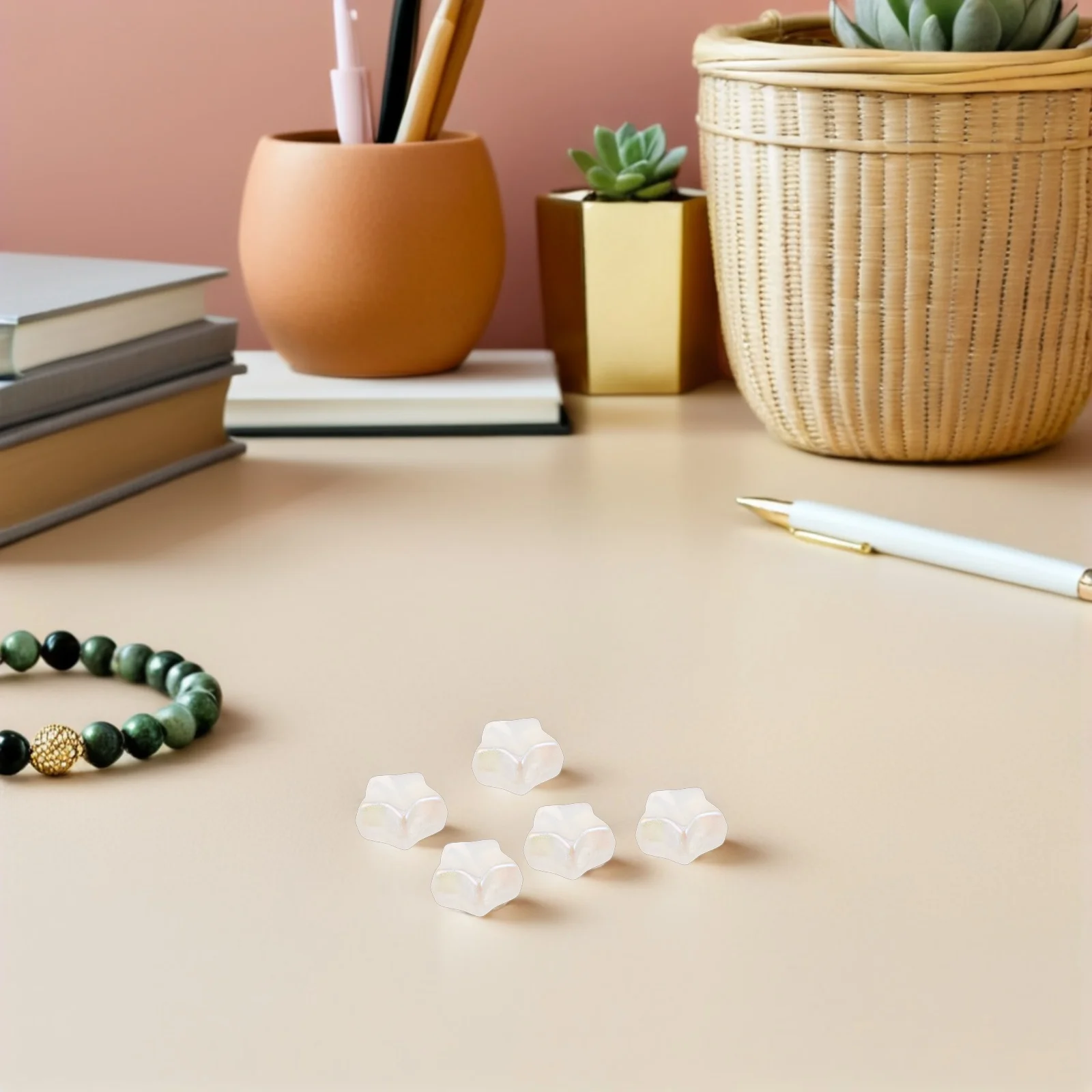 

100Pcs Plastic Loose Spacer Beads for DIY Necklace Bracelet Lanyard Jewelry Making Craft Accessories